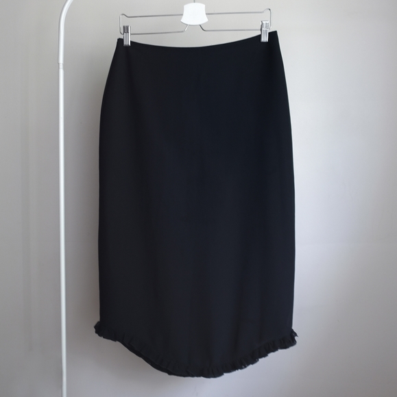 📌BOGO Black Chiffon Pencil Skirt - Picture 1 of 2
